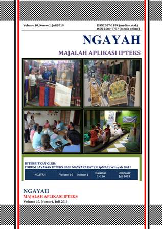 					View Vol. 10 No. 1 (2019): Ngayah: Majalah Aplikasi IPTEKS
				
